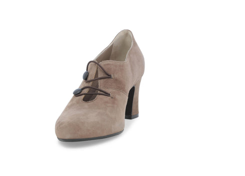 Melluso Scarpe Eleganti Accollate Senza Stringhe in Camoscio